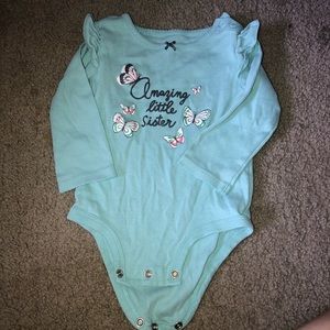 Baby girl long sleeve onesie